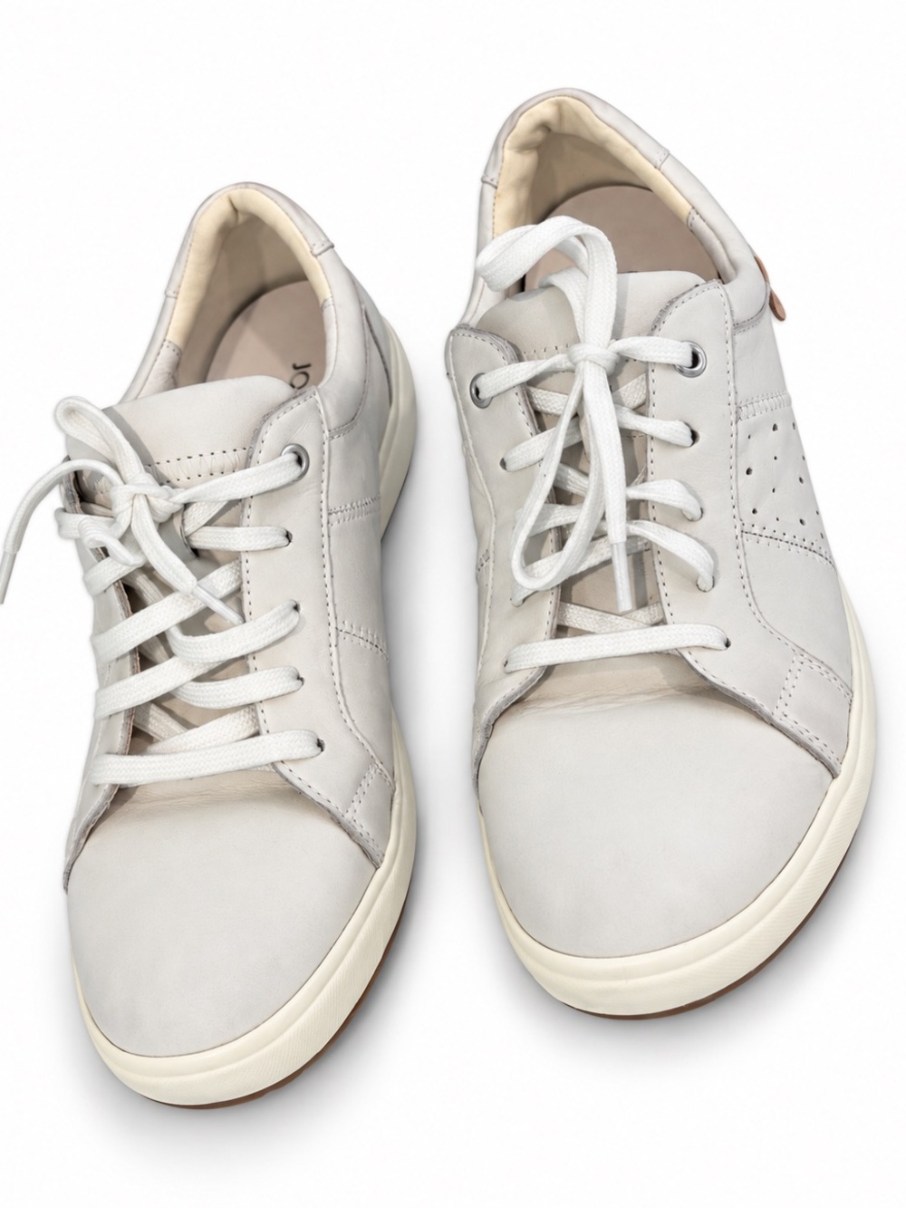 Josef Seibel White Leather Sneakers Size 39